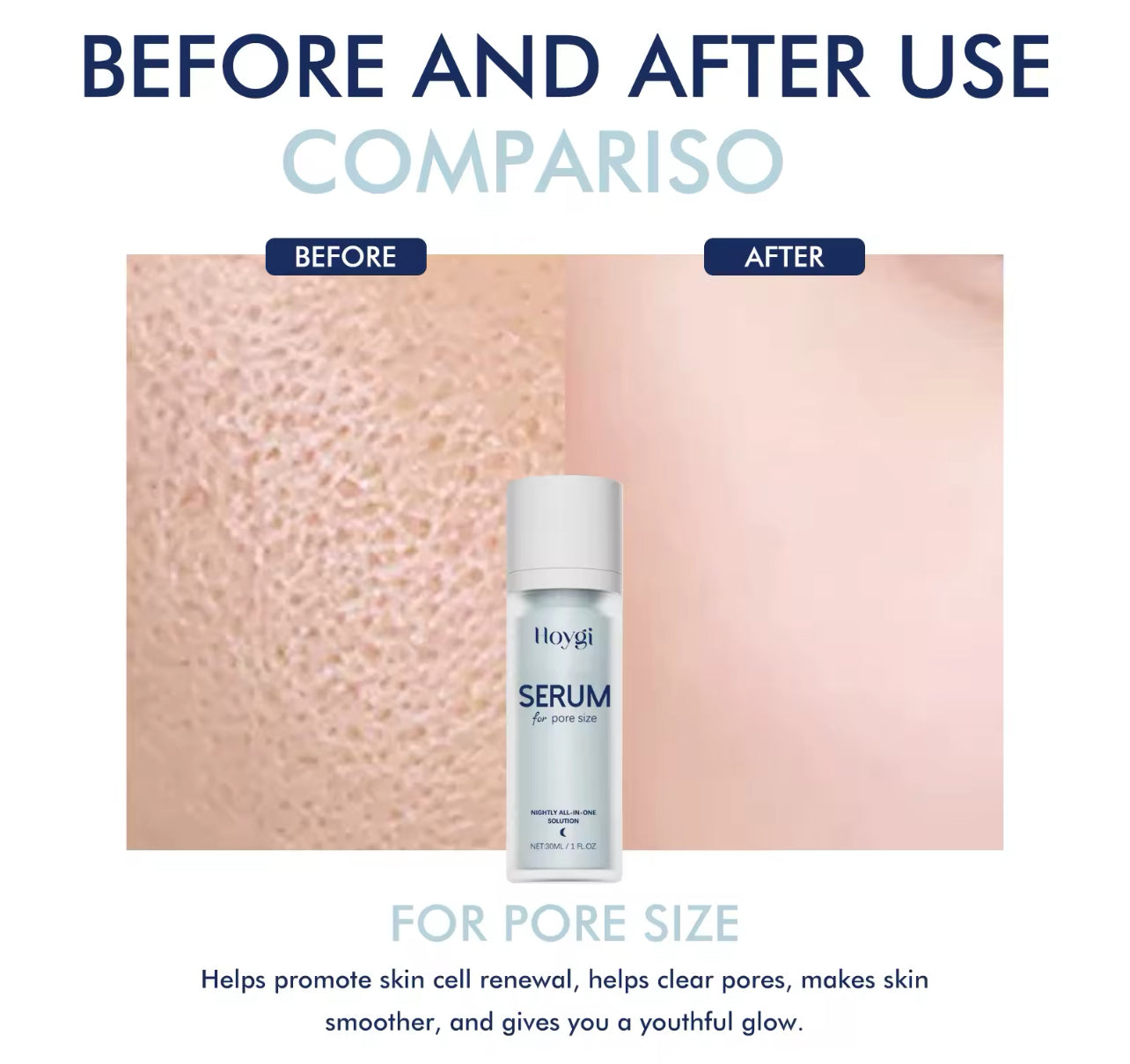 Night Serum Dark Spot & Pore Reducer Deep Hydration