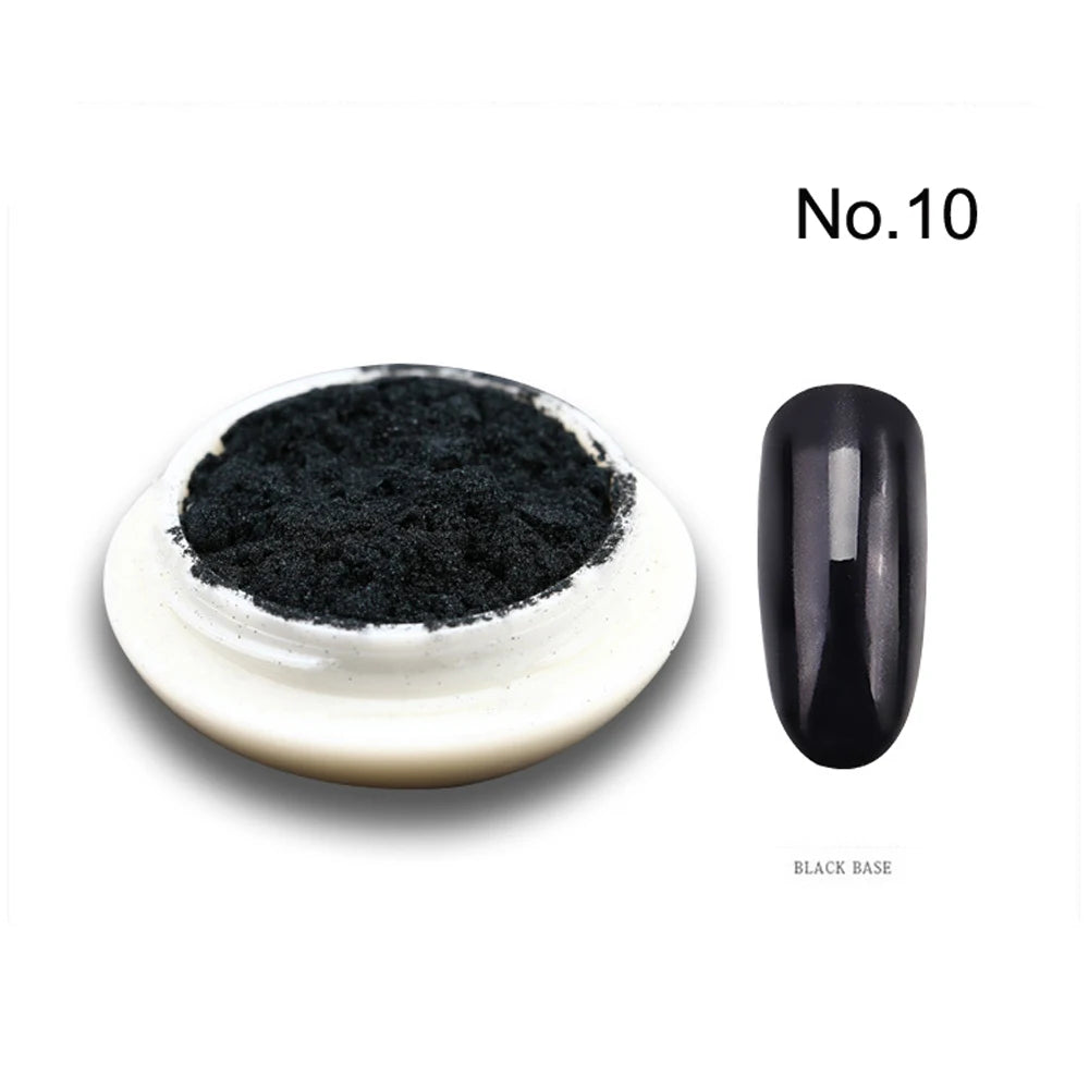 Gold Nail Mirror Glitter Powder – 50 Colors Metallic Chrome Dust Pigment for Gel Polish & Mirror Effect Manicure