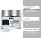 Snail Mucin 92% Face Gel Cream Hydrating & Rejuvenating Moisturizer