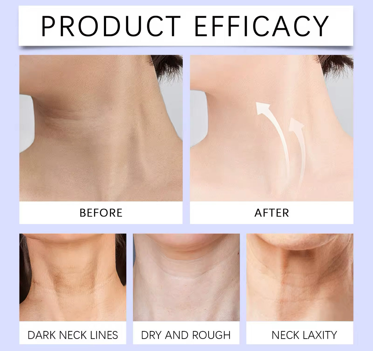 2Pcs Neck Firming & Tightening Cream Hydrating & Wrinkle-Reducing