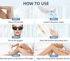 Electric IPL Hair Remover 999,900 Flashes Painless Permanent Epilator