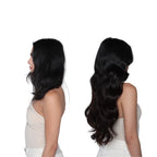 Straight Clip-In Human Hair Extensions – 100% Brazilian Virgin Hair, 8PCS/120g, Natural Black