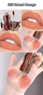 6-Color Moisturizing Plumping Lip Gloss – Shimmering Dewy Non-Greasy Finish