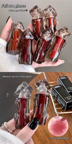 6-Color Moisturizing Plumping Lip Gloss – Shimmering Dewy Non-Greasy Finish