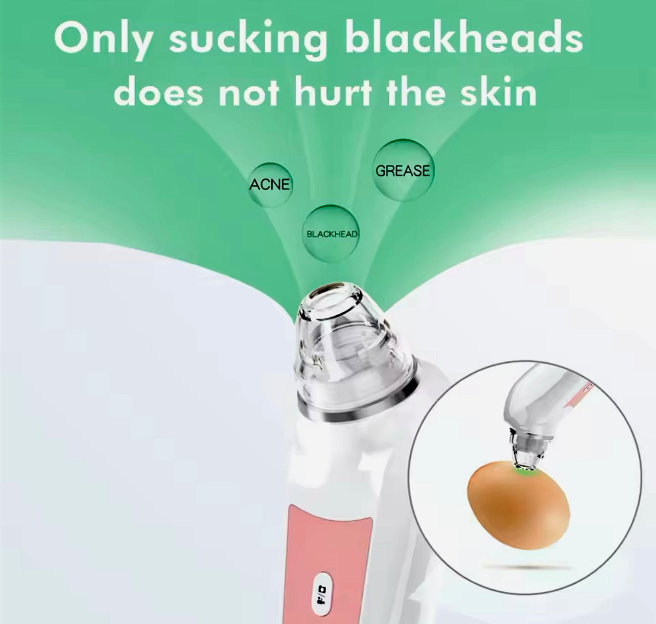 Blackhead Remover with Camera Pore Vacuum Tool with 3 Modes & 6 Heads