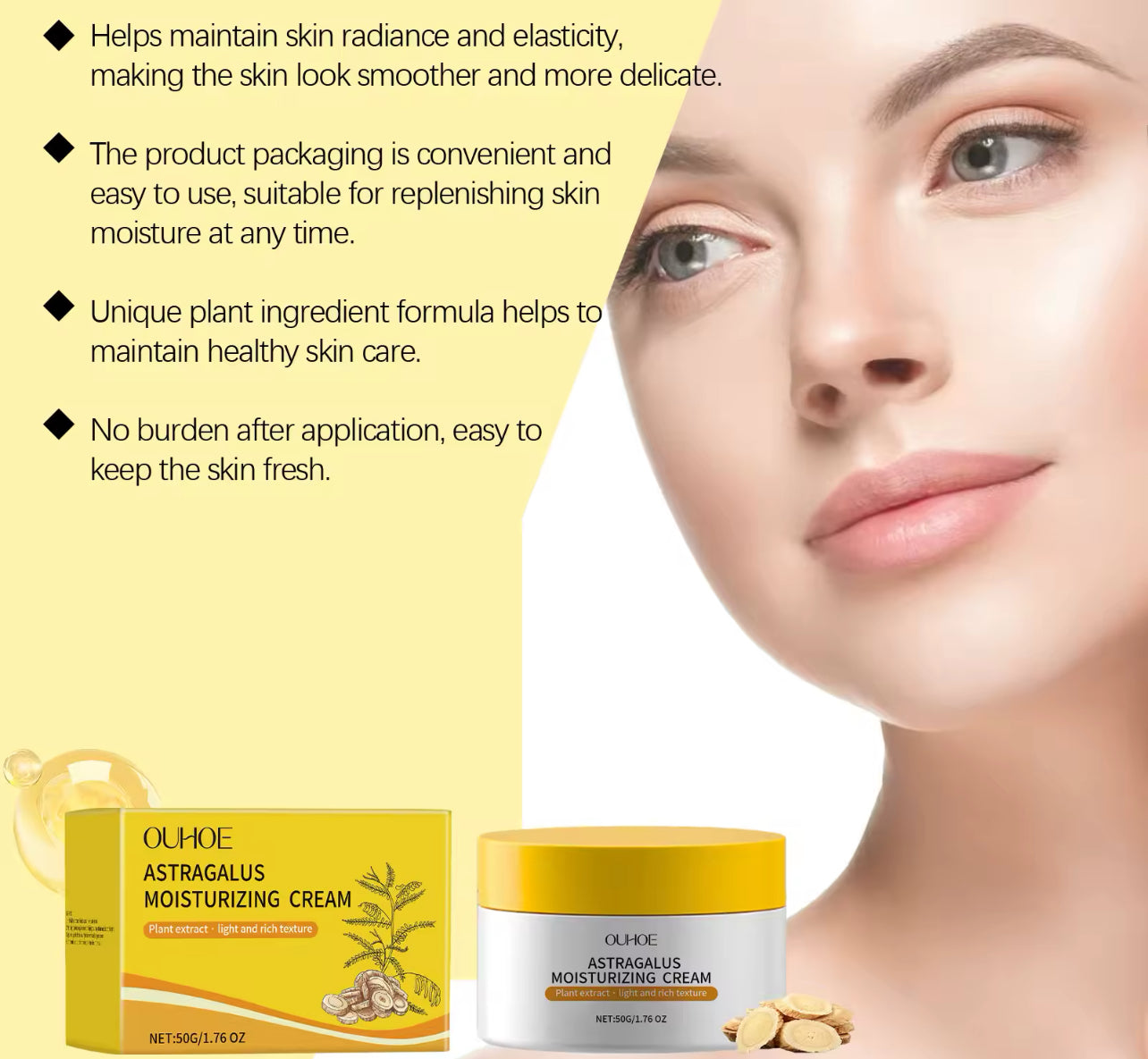 Astragalus Moisturizing Cream Hydrating & Tone-Perfecting Daily Moisturizer