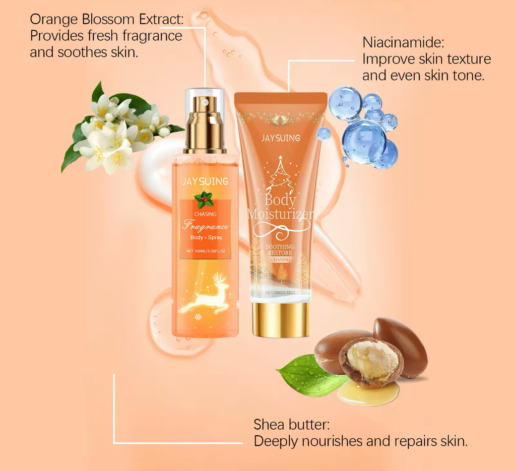 Pheromone Body Care Set Floral Scent, Spray & Lotion