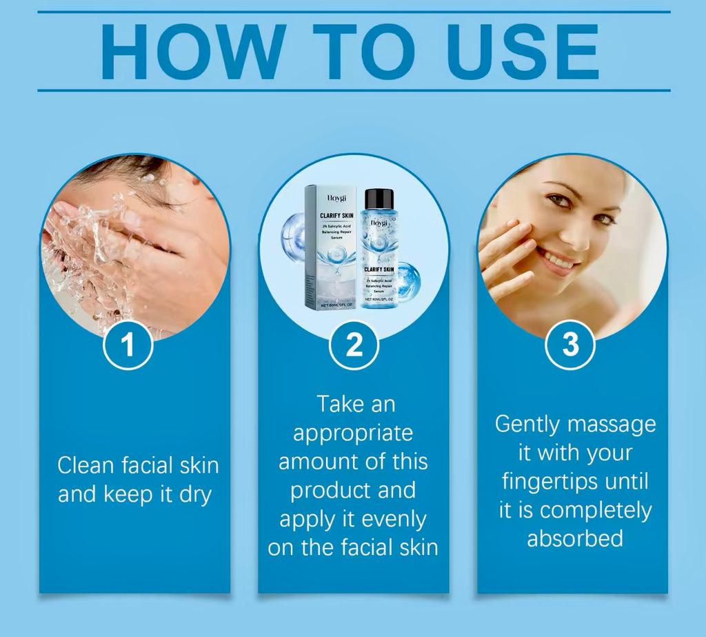 Salicylic Acid Repairing Facial Serum  Pore Refining & Oil Control Treatment