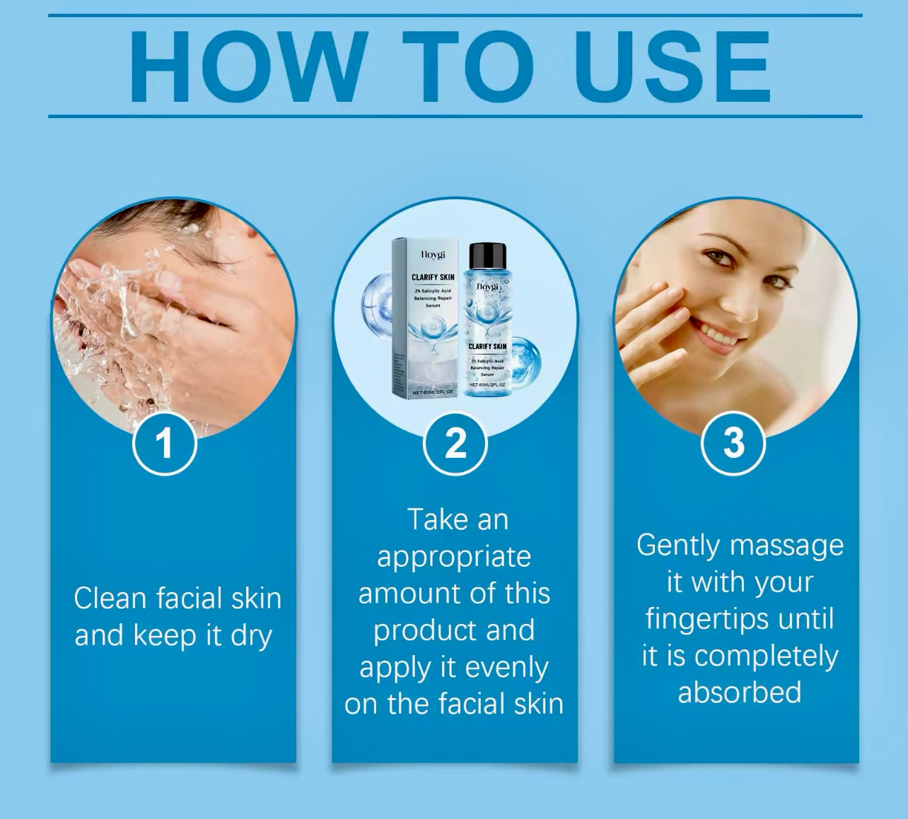 Salicylic Acid Repairing Facial Serum  Pore Refining & Oil Control Treatment