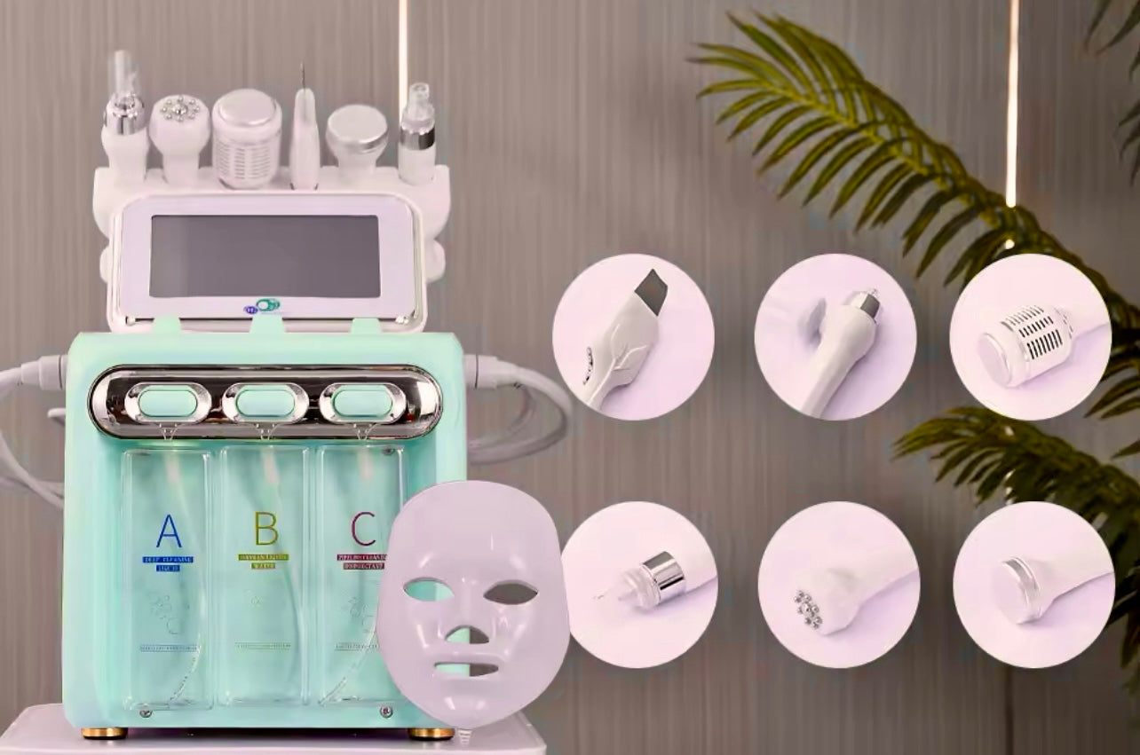 Hydro Microdermabrasion Facial Machine Aqua Peeling & Oxygen Jet Skin Scrubber