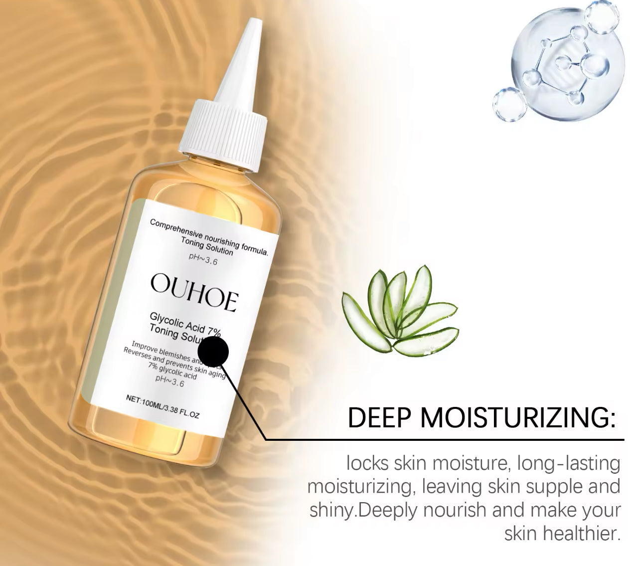 7% Glycolic Acid Toning Solution Facial Toner
