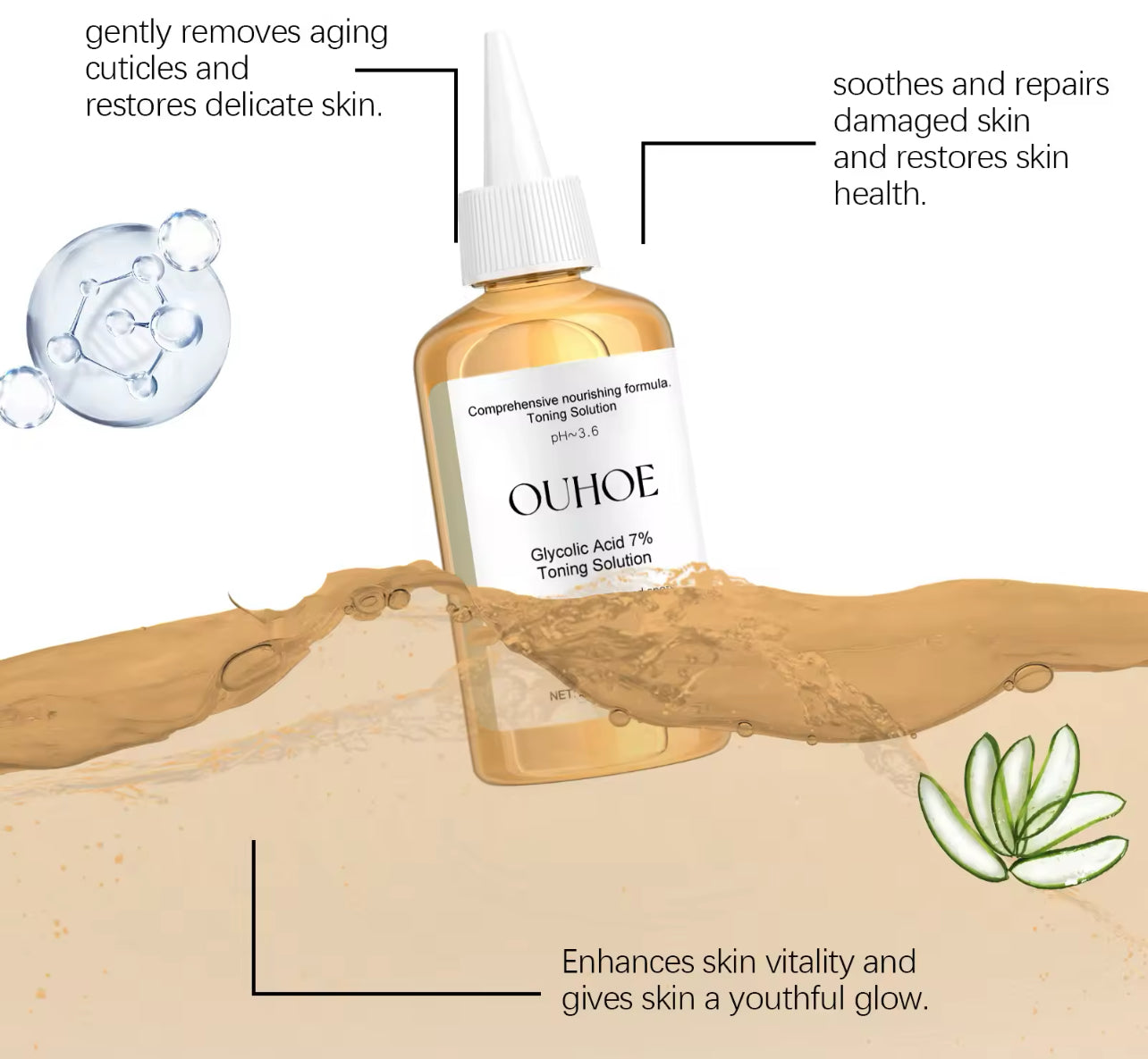 7% Glycolic Acid Toning Solution Facial Toner