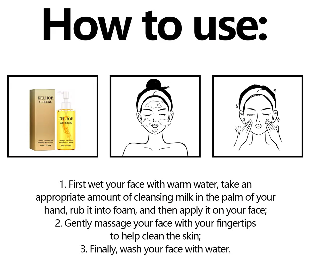 Ginseng Facial Cleanser Deep Cleansing & Brightening