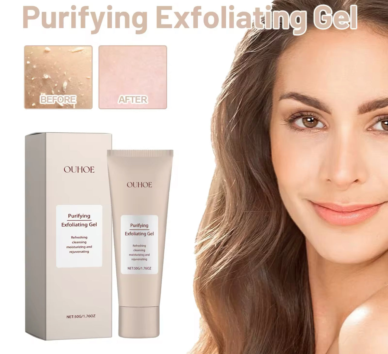 Deep Cleansing Exfoliating Gel – Skin Brightening & Hydrating Scrub
