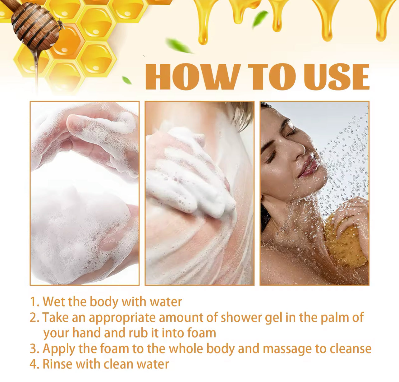 Honey Infused Moisturizing Shower Gel