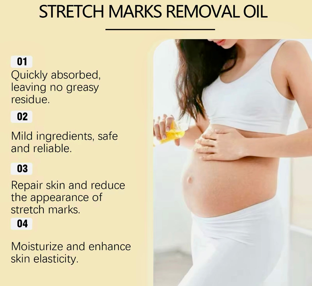 Stretch Mark Lightening Essential Oil Cream Moisturizing & Firming