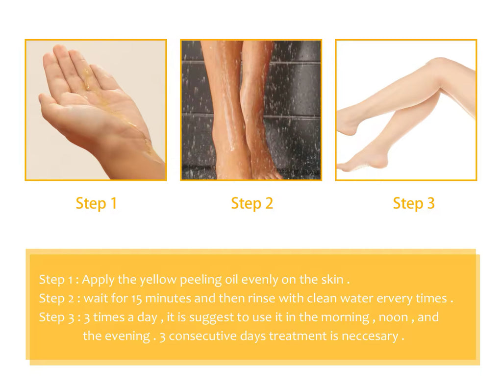 Natural Yellow Peeling Oil Extra Strong Whitening & Exfoliating Treatment