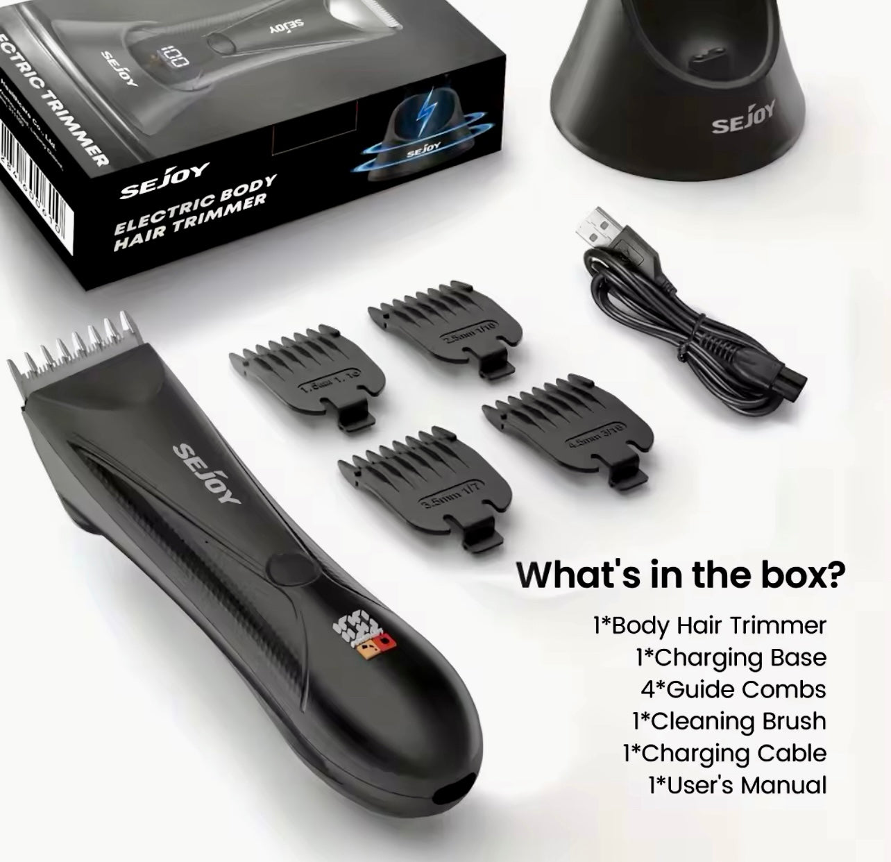 Men’s Grooming Kit Electric Hair Trimmer & Body Clipper