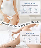 Electric IPL Hair Remover 999,900 Flashes Painless Permanent Epilator