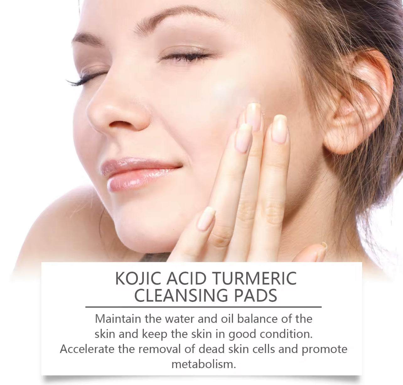 Turmeric & Kojic Acid Exfoliating Cleansing Pads (40pcs)