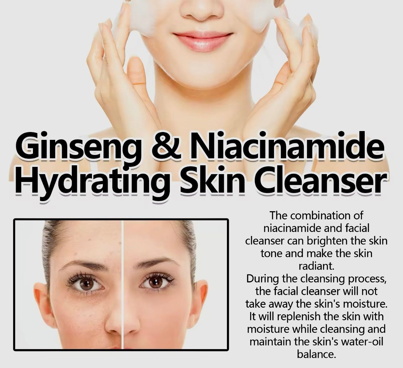 Ginseng Facial Cleanser Deep Cleansing & Brightening