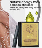 African Black Soap with Bamboo Charcoal Deep Clean & Nourish