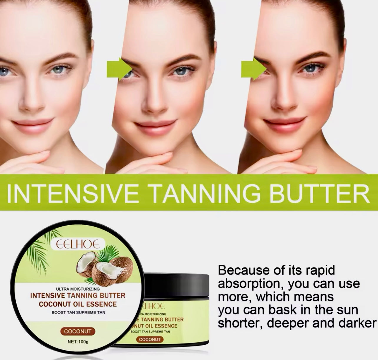 Body Tanning Cream Long Lasting & Even Bronzing