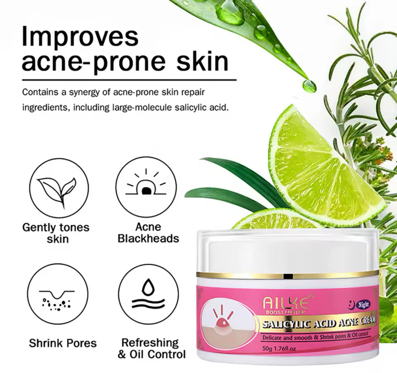 Daily Rapid Clean Face Cream Oil Control & Skin Repair