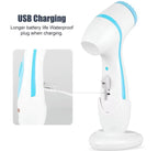 3-in-1 Electric Facial Cleansing Brush Silicone Rotating Exfoliator & Deep Cleanser