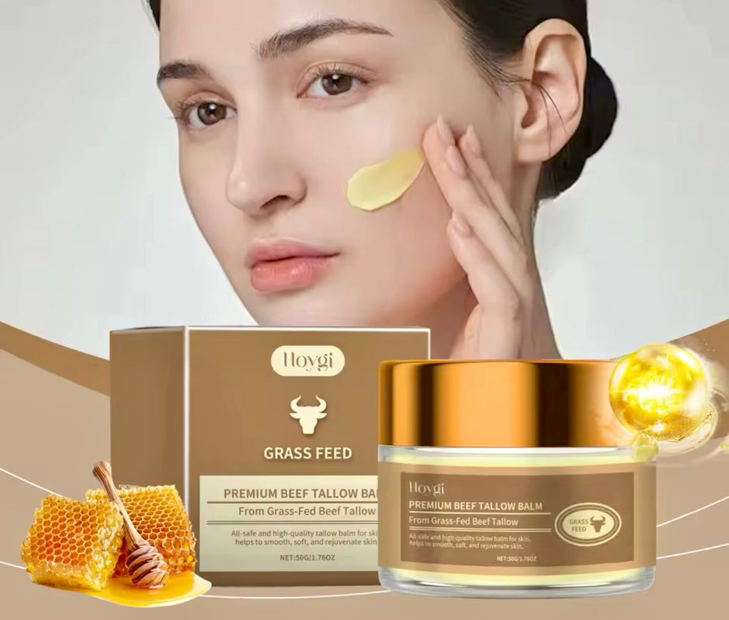 Premium Beef Tallow & Honey Moisturizing Balm Deep Hydration & Skin Softening