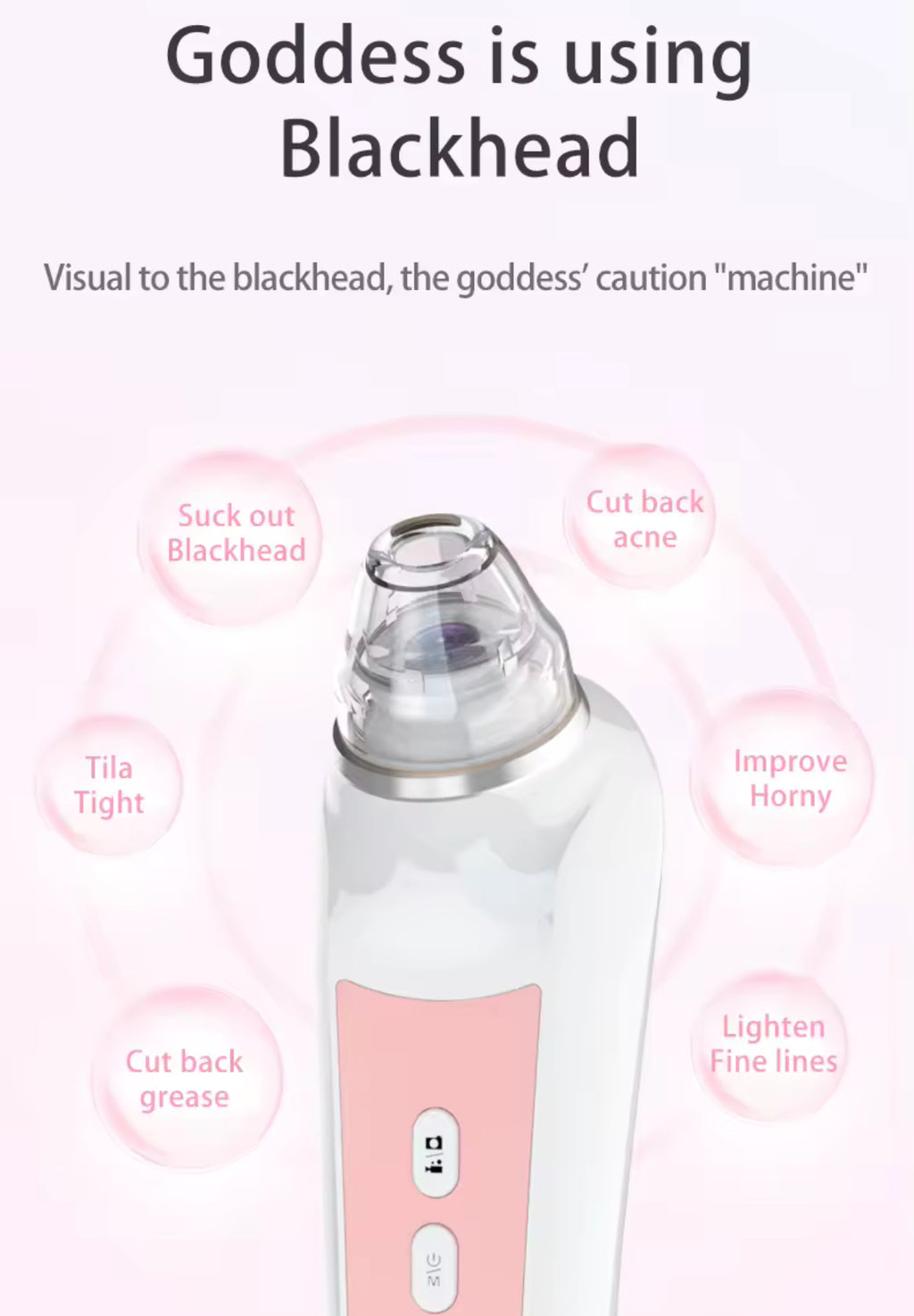 Blackhead Remover with Camera Pore Vacuum Tool with 3 Modes & 6 Heads