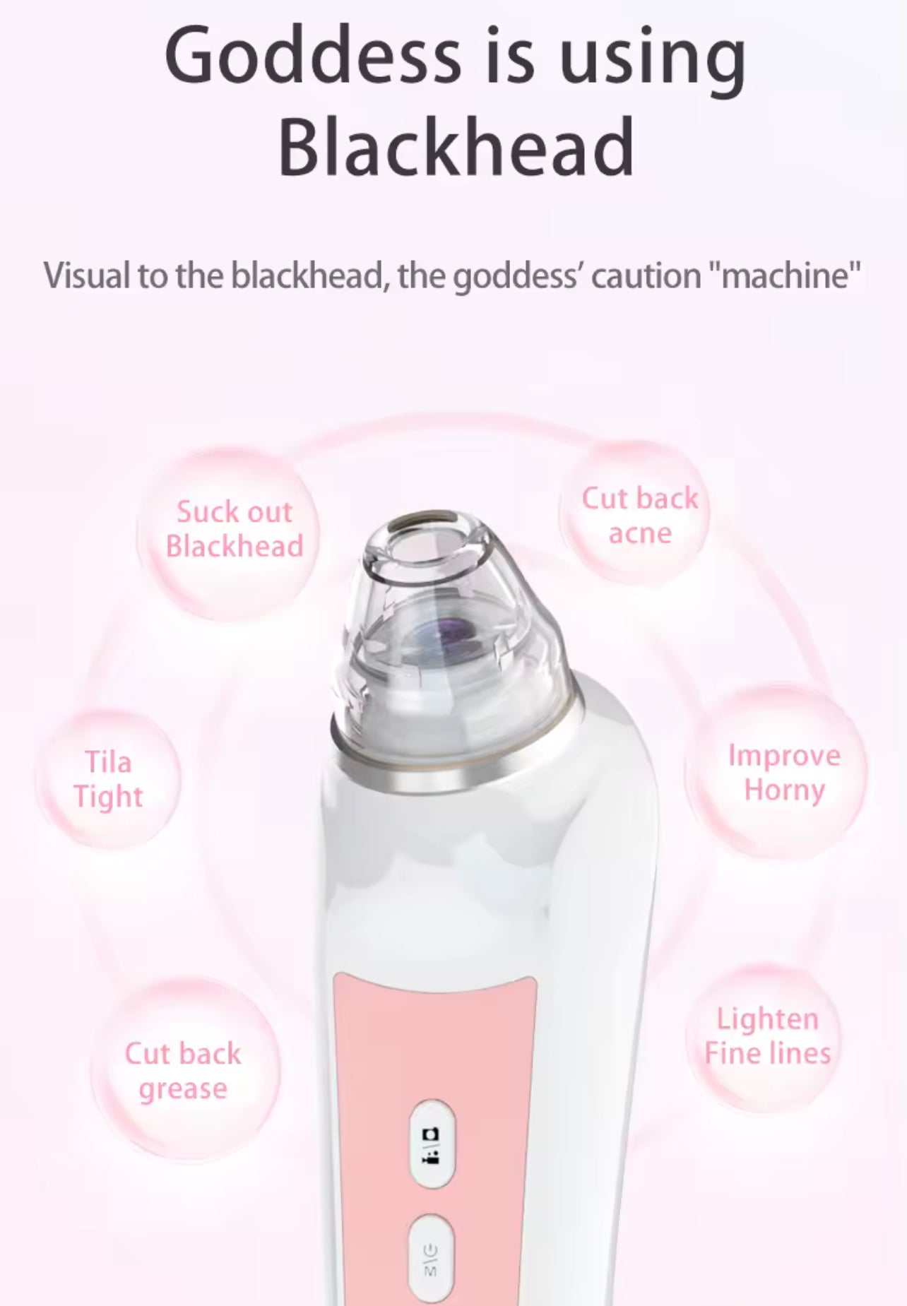 Blackhead Remover with Camera Pore Vacuum Tool with 3 Modes & 6 Heads
