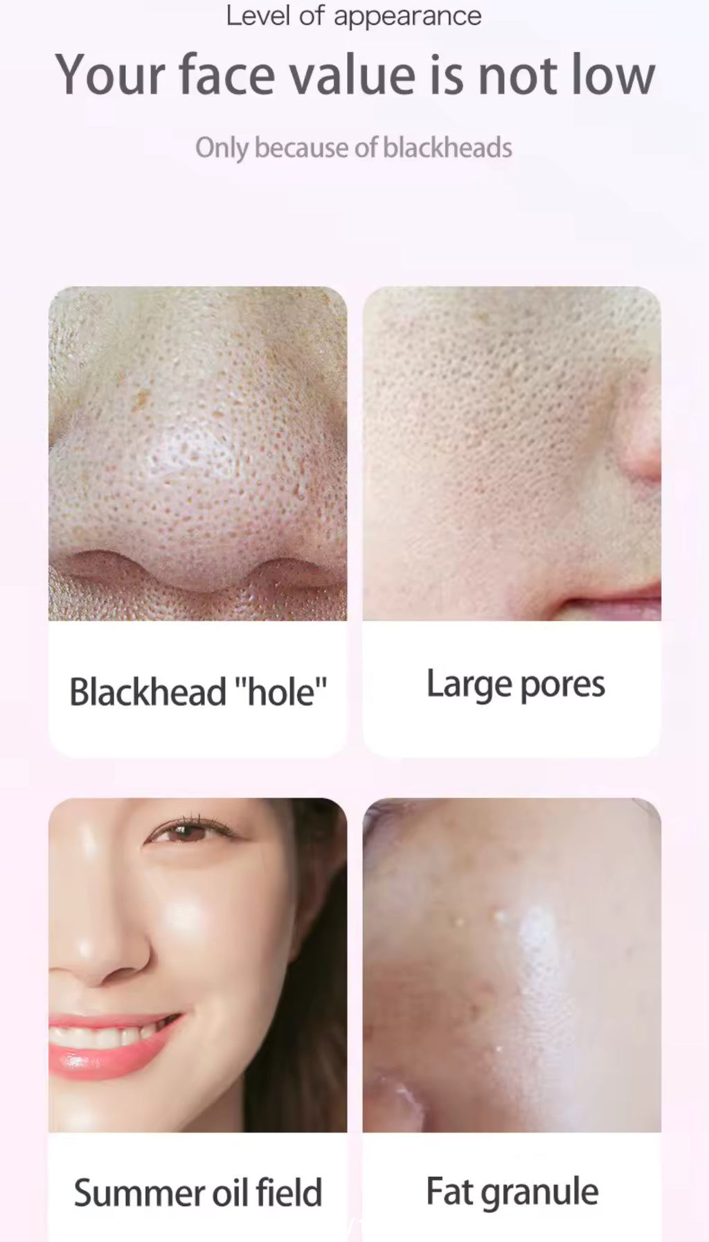 Blackhead Remover with Camera Pore Vacuum Tool with 3 Modes & 6 Heads