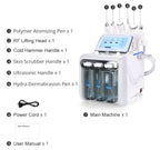 6-in-1 Hydrodermabrasion Machine Hydro Water Jet Peel & Skin Whitening Device