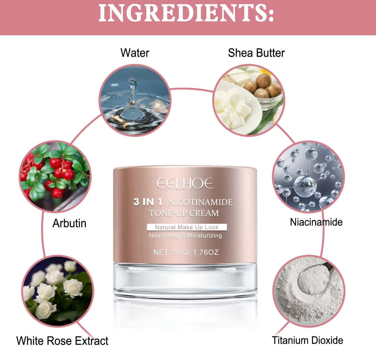 3 In 1 Nicotinamide Brightening Facial Cream