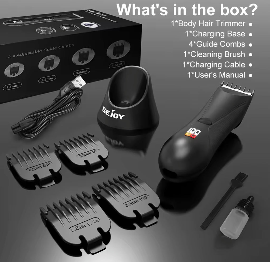 Men’s Grooming Kit Electric Hair Trimmer & Body Clipper