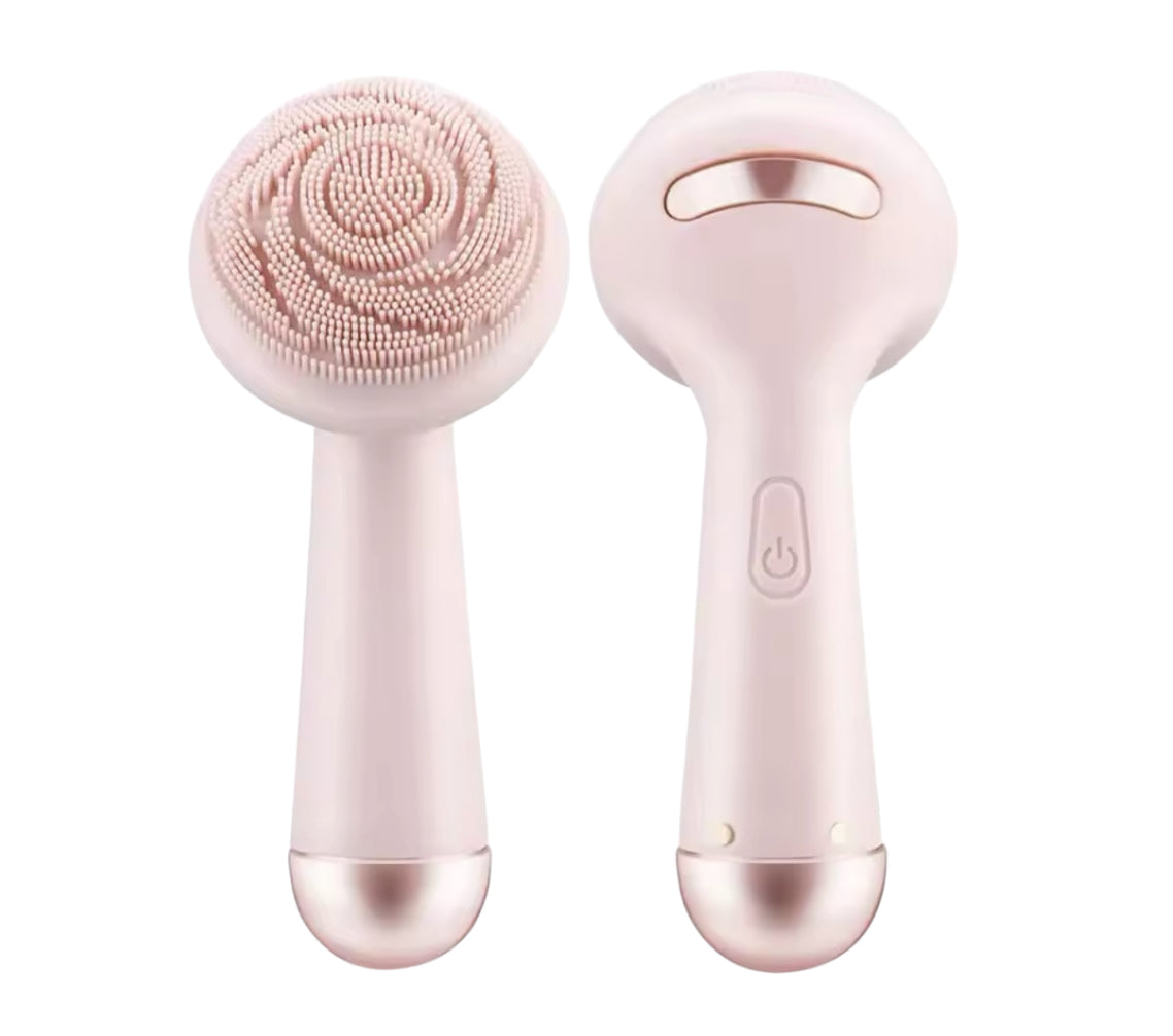 Electric Silicone Facial Cleansing Brush Waterproof Vibration & Massage Tool