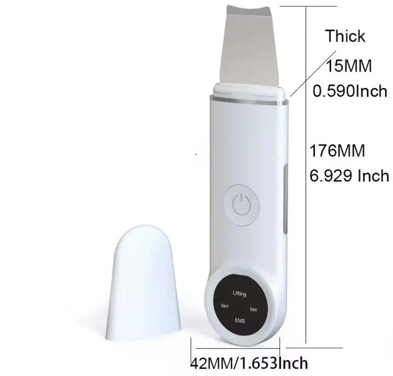 Ultrasonic Facial Skin Scrubber Deep Pore & Blackhead Cleansing Tool