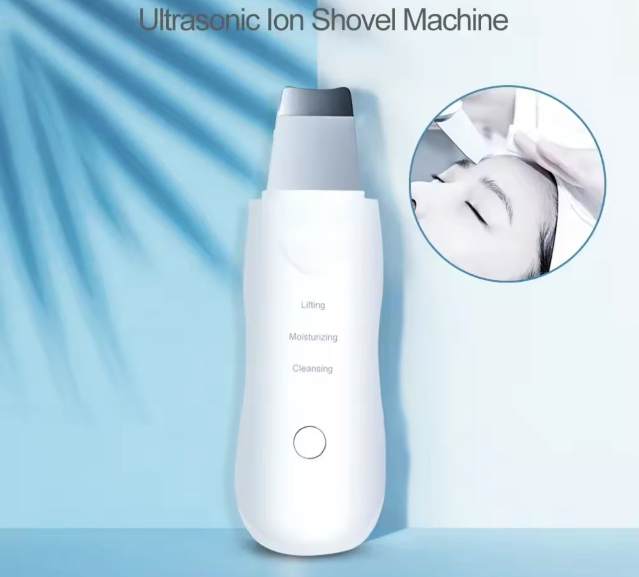 Professional Ultrasonic Facial Skin Scrubber Rechargeable Deep Cleansing Device