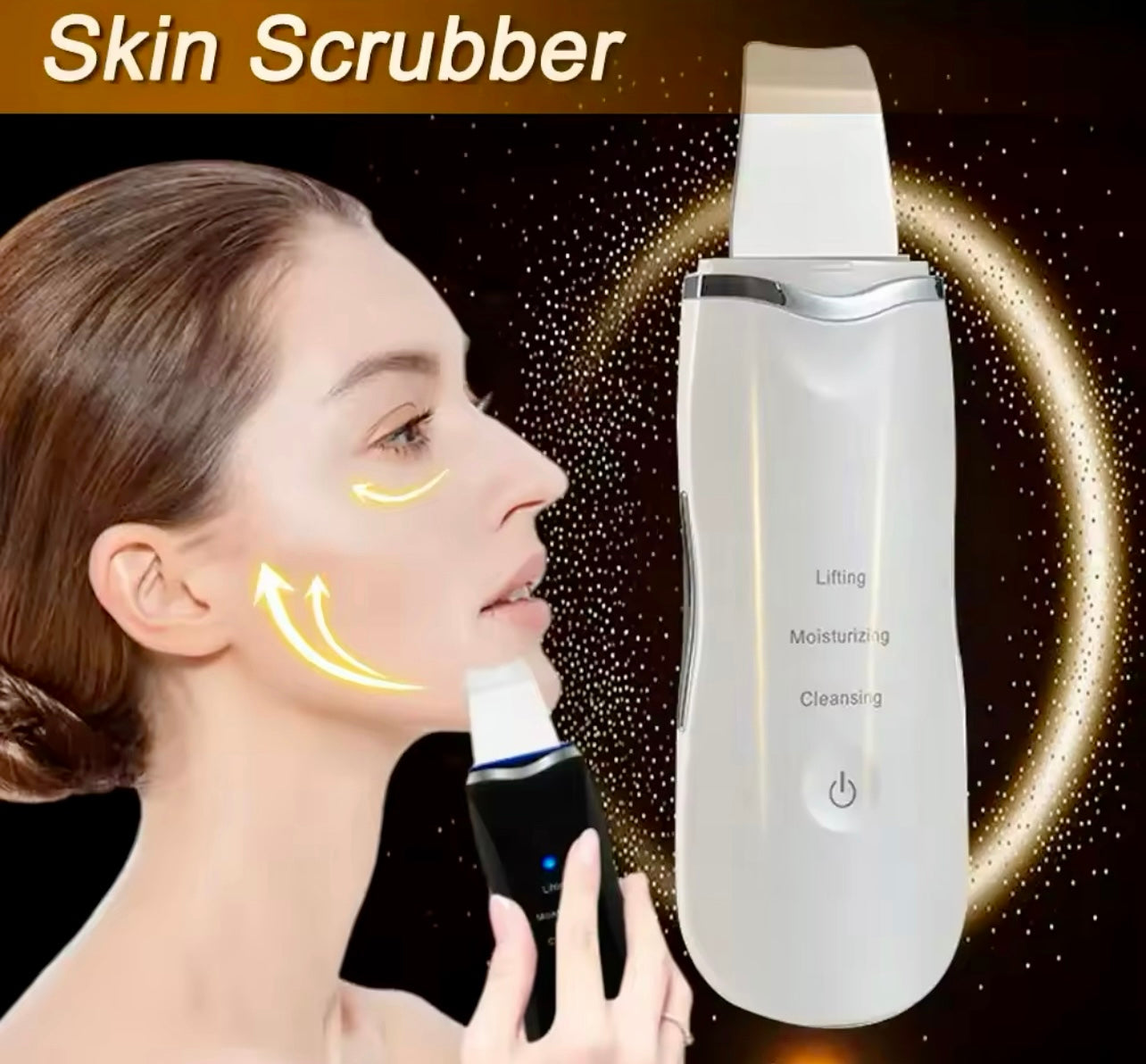Ultrasonic Skin Scraper Deep Cleaning & Blackhead Remover Facial Spatula