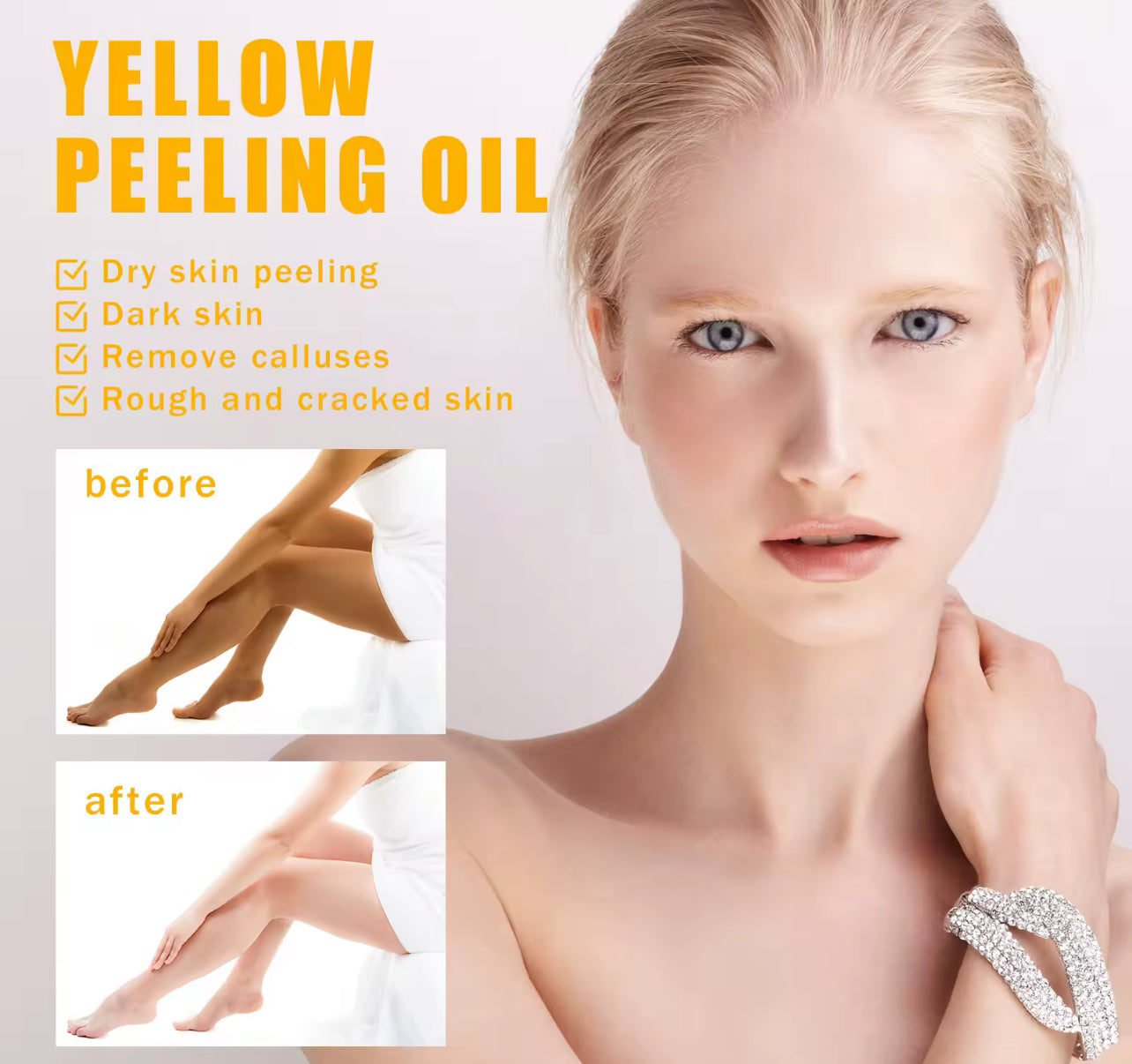 Natural Yellow Peeling Oil Extra Strong Whitening & Exfoliating Treatment