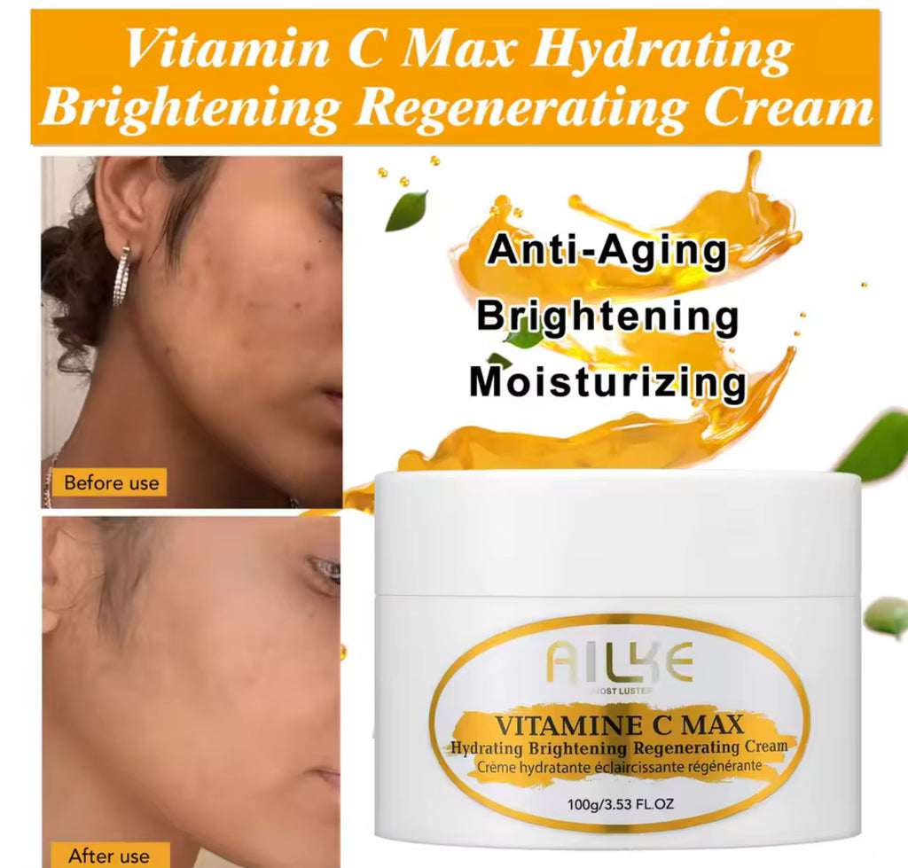 Lightening Body Cream Vitamin C & Hyaluronic Acid Hydrating & Ton Correcting