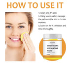 Turmeric Exfoliating Pads 55PCS with Kojic Acid for Oil Control & Dead Skin Removal