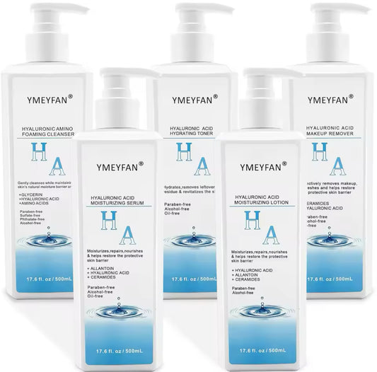 5-in-1 Hyaluronic Acid Skincare Set Professional Spa & Home Use