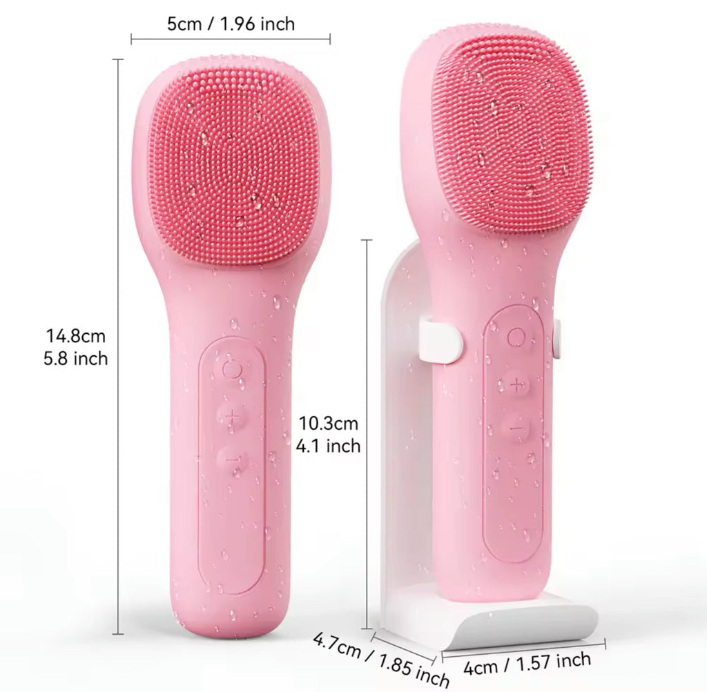 Waterproof Electric Silicone Facial Cleaning Brush Deep Pore & Blackhead Scrubber