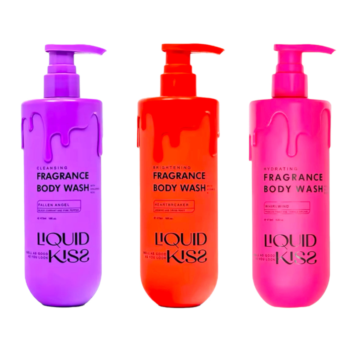 Moisturizing Body Wash Set Oat Extract, Vitamin C & Hyaluronic Acid (3pcs, 16oz)