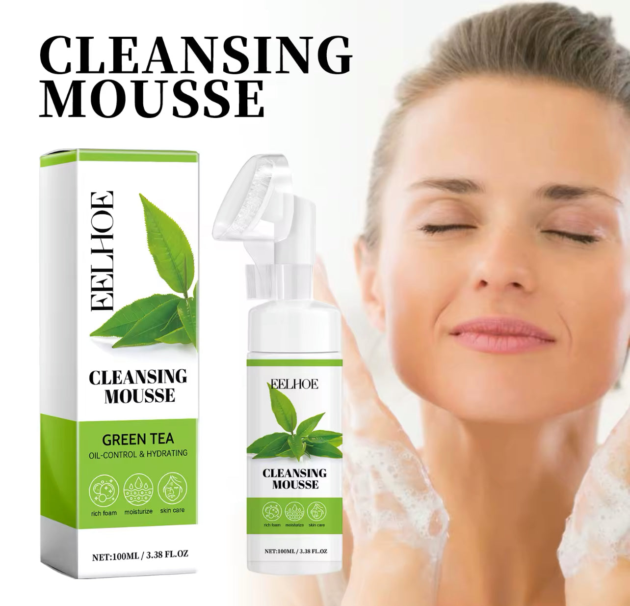Green Tea Cleansing Mousse Deep Clean & Oil Control