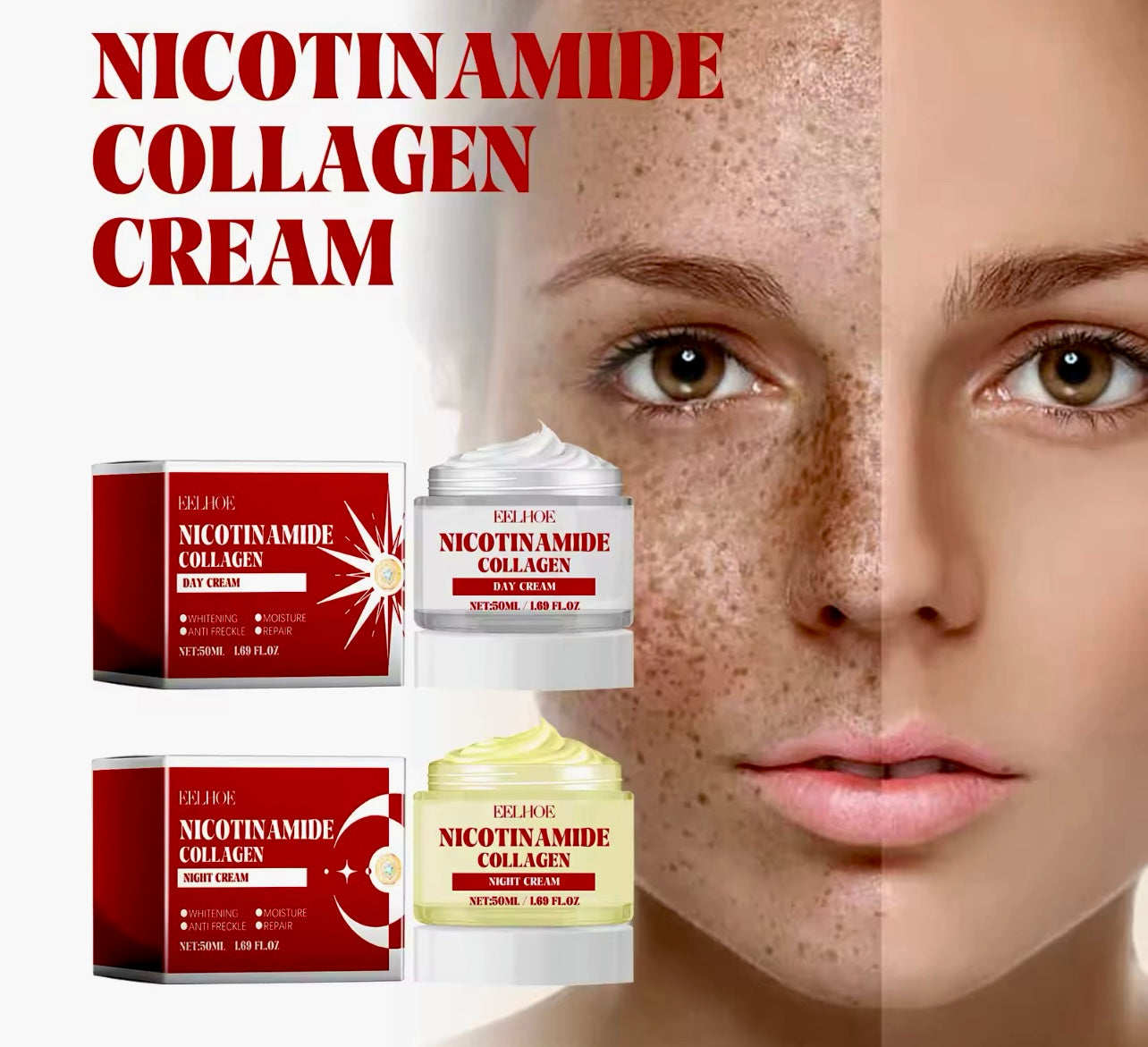 Nicotinamide Whitening Day & Night Face Cream