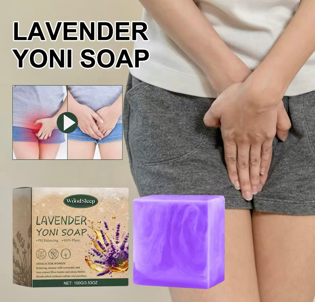 Lavender Soap Odor Control & Moisturizing Body Care