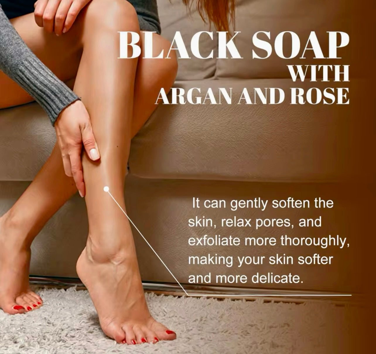 Black Cleansing Soap Deep Exfoliating & Brightening Body Scrub